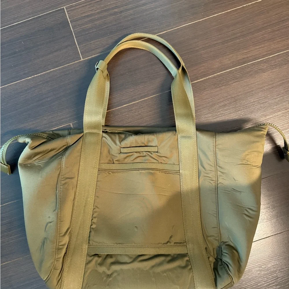 Dagne Dover Olive Green Tote with Dual Carry Handles - Picture 4 of 11